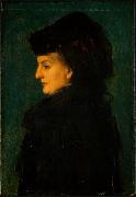 Jean-Jacques Henner Madame Uhring oil painting